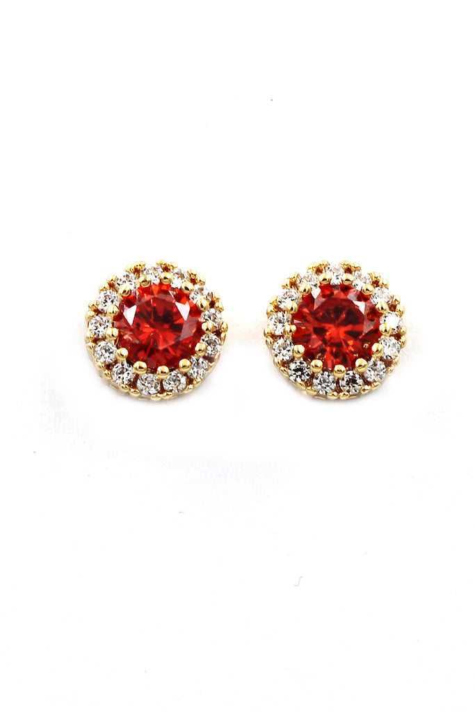 fashion gold crystal earrings necklace set
