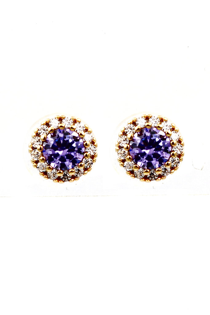 fashion gold crystal earrings necklace set