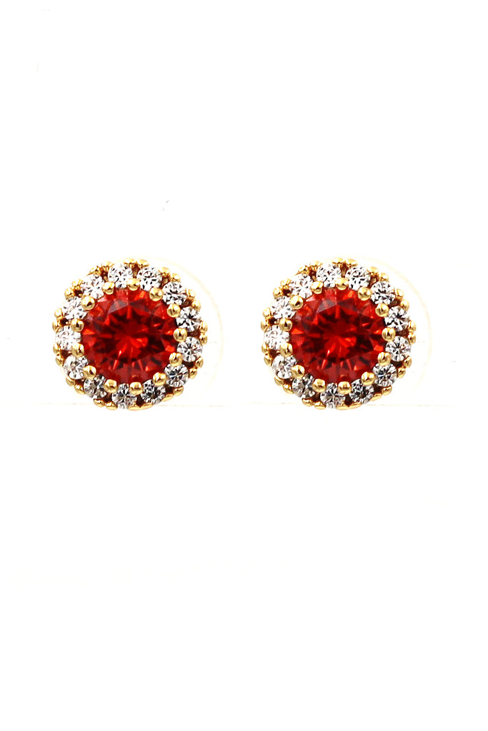 fashion gold shiny crystal earrings