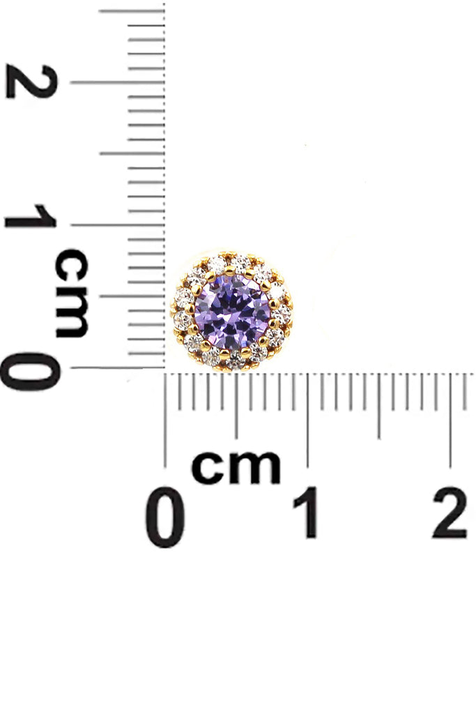 fashion gold shiny crystal earrings