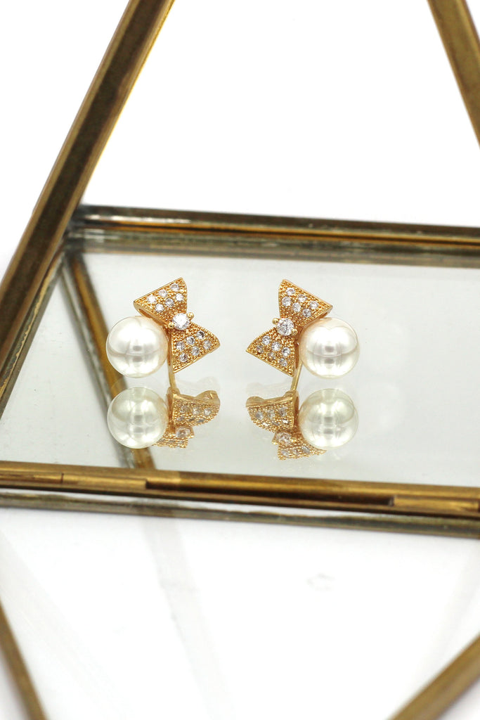 Fashion pineapple butterfly pearl earrings set