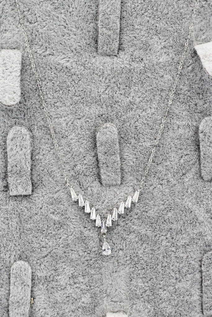 exquisite pendant crystal necklace ring set