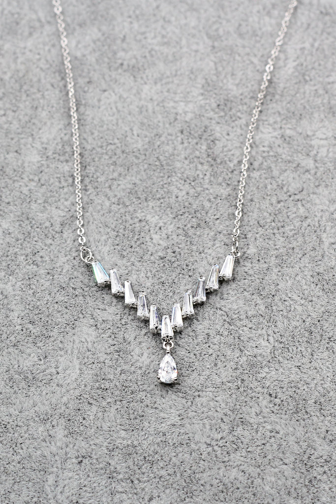 exquisite pendant crystal necklace ring set