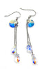 crystal wire earrings