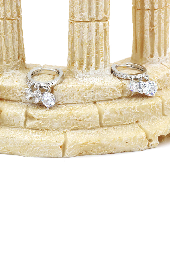 fashion shiny pendant crystal earrings