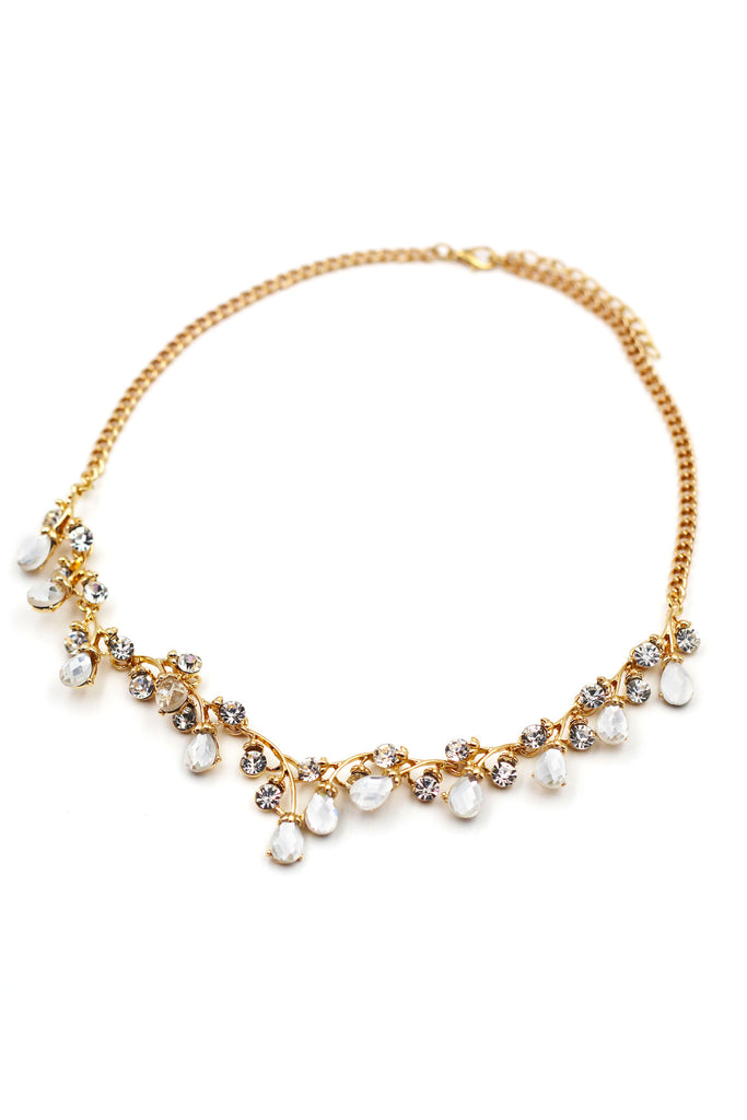 simple crystal necklace