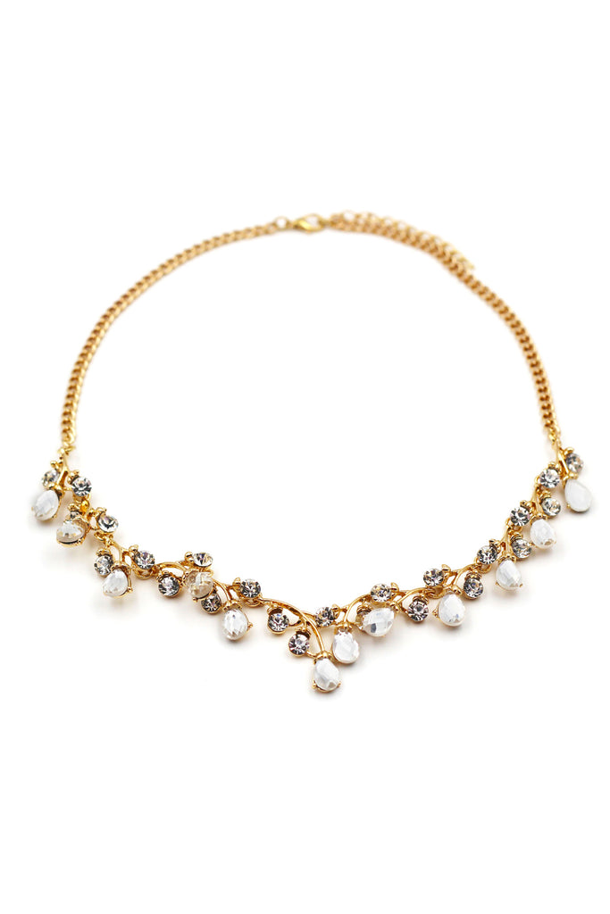 simple crystal necklace