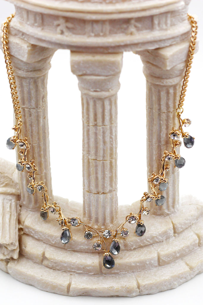 simple crystal necklace