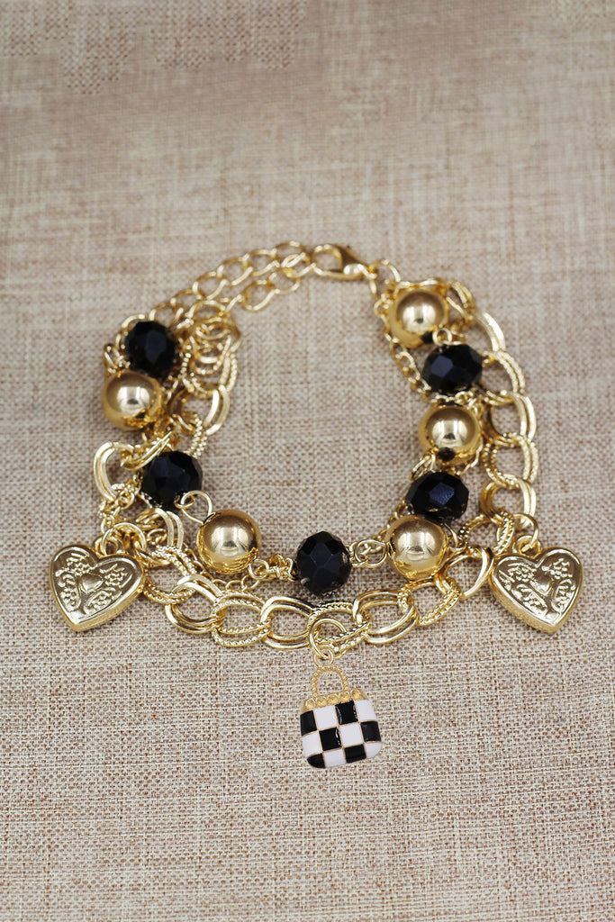 fashion lipstick handbag bracelet