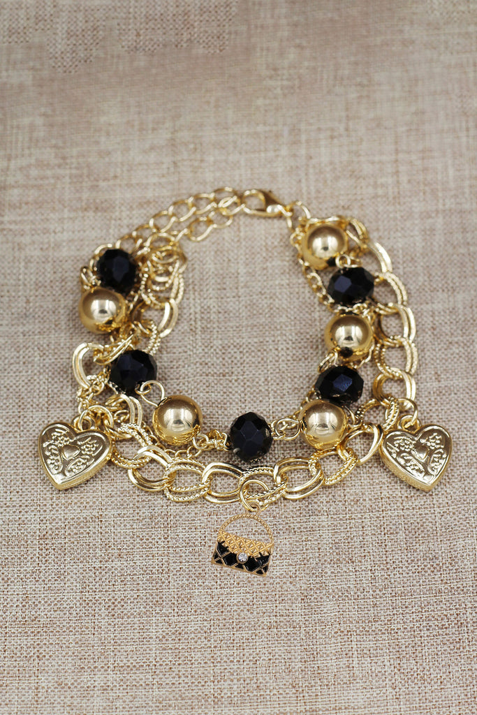 fashion lipstick handbag bracelet