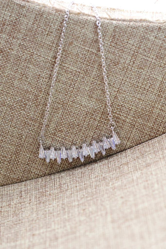 full crystal necklace earring set