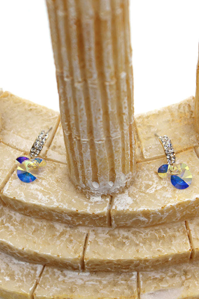 sparkling swarovski crystal earrings