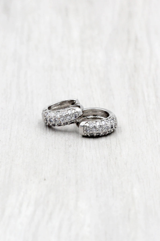 micro-inlaid crystal ring earrings set