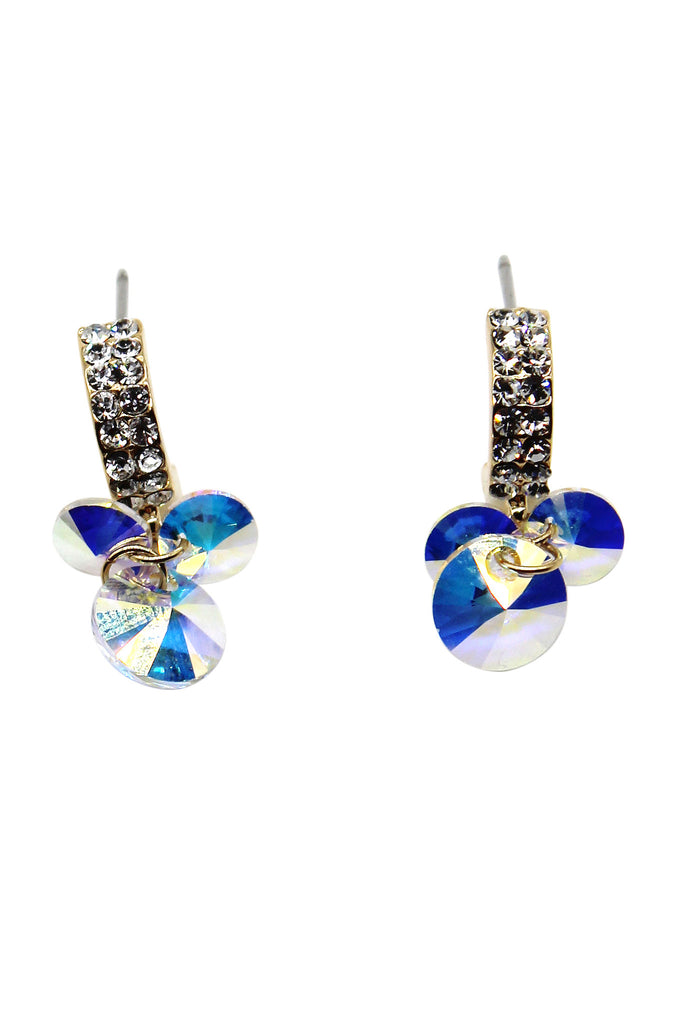 sparkling swarovski crystal earrings