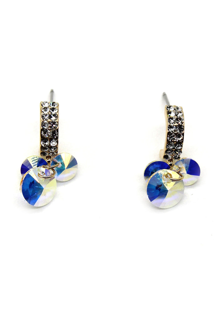 sparkling swarovski crystal earrings
