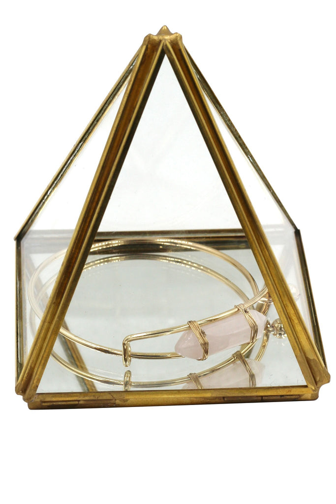 fashion pink crystal set