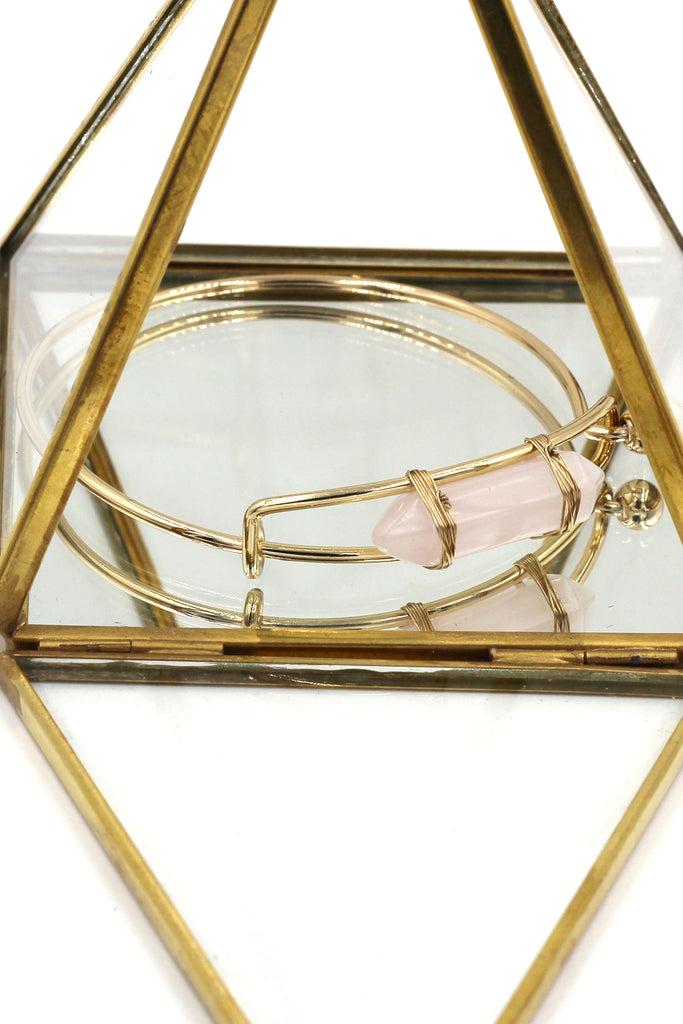 fashion crystal golden bracelet