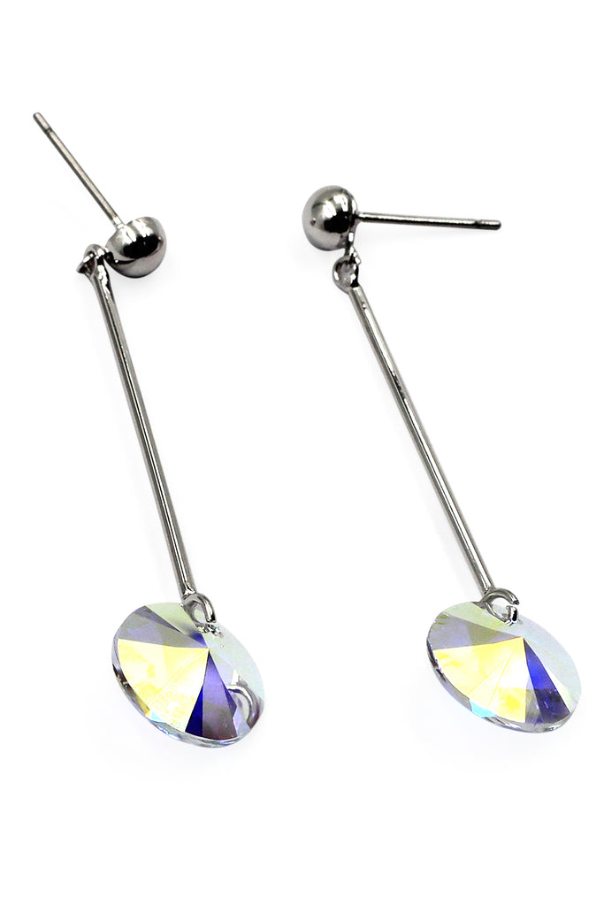 simple swarovski crystal earrings