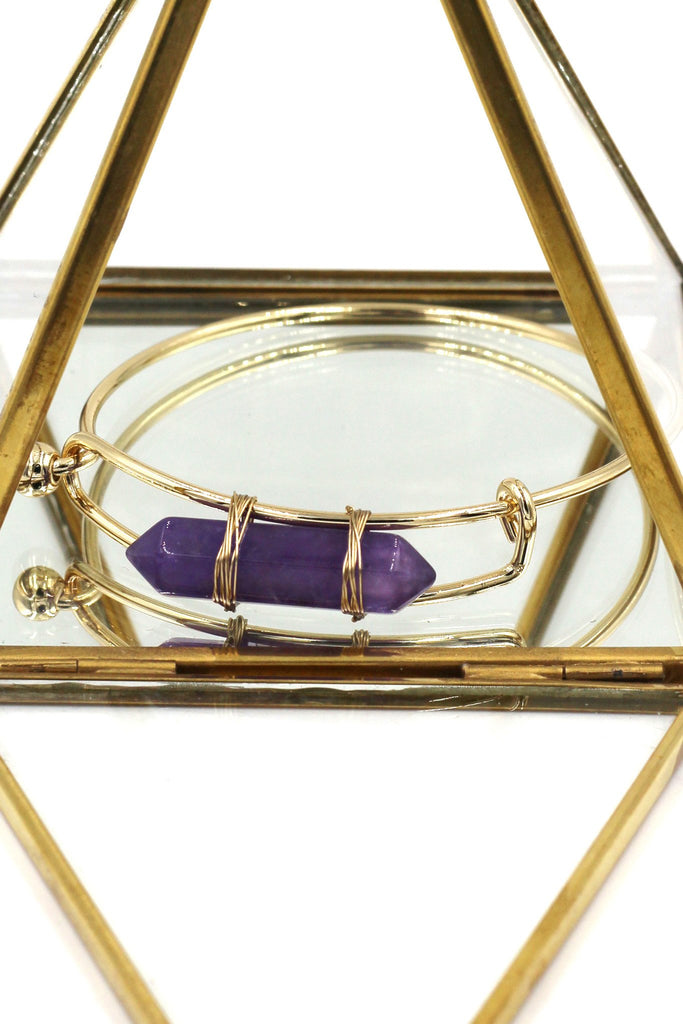purple crystal set