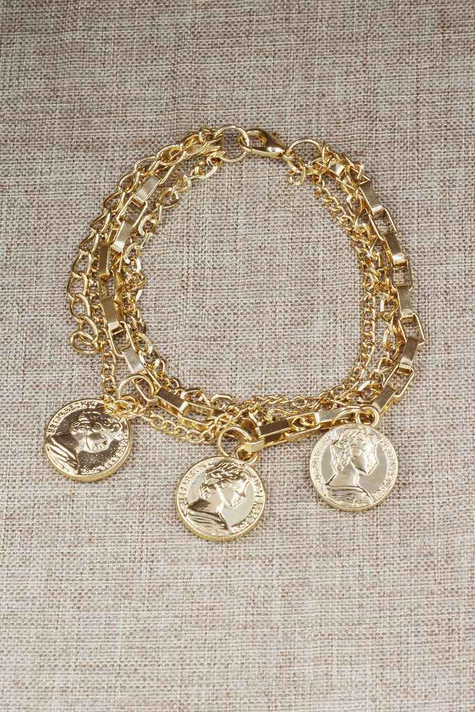 Fashion coin bracelet