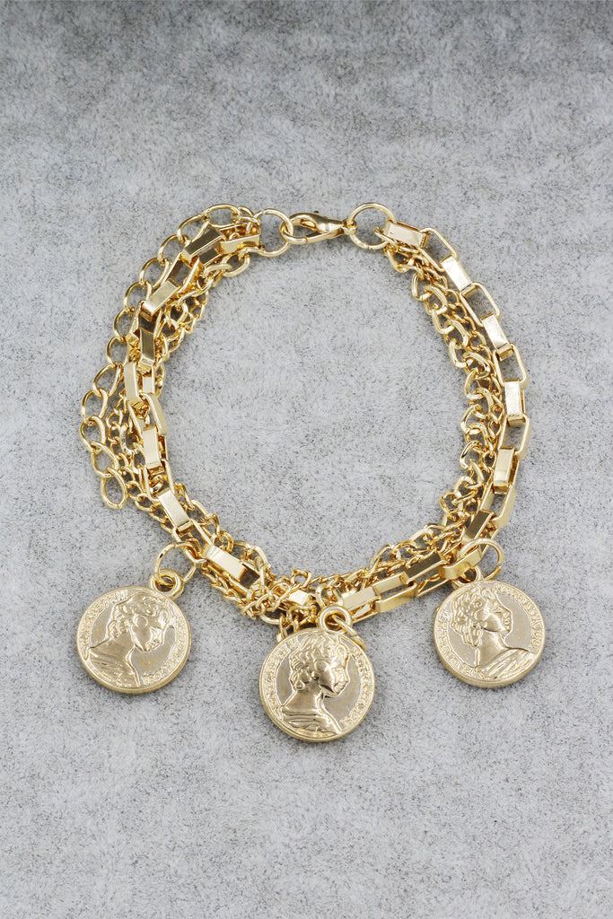 Fashion coin bracelet