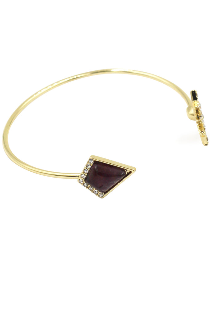 fashion inlaid crystal golden bracelet