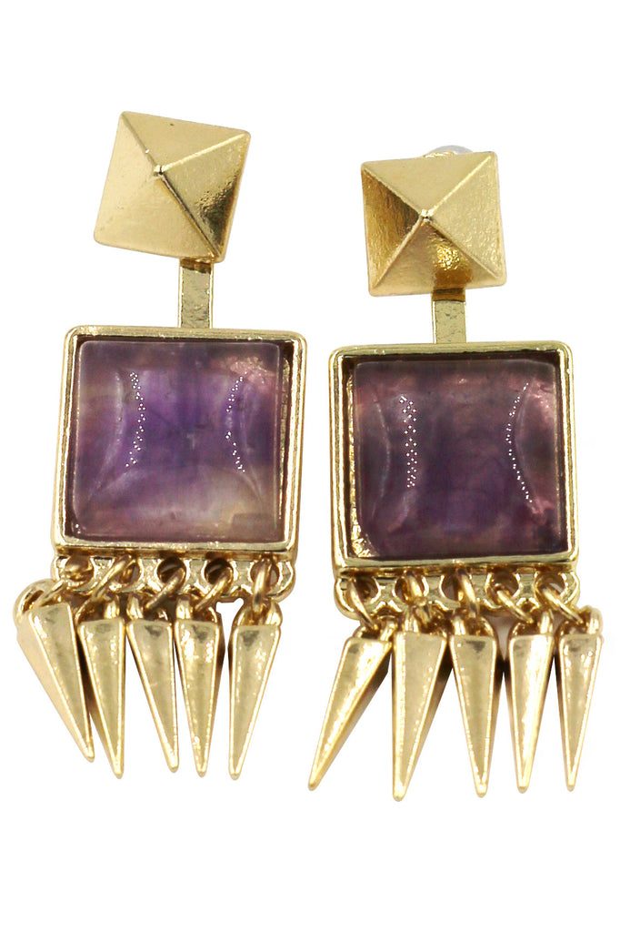 fashion inlaid crystal bracelet earrings golden sets