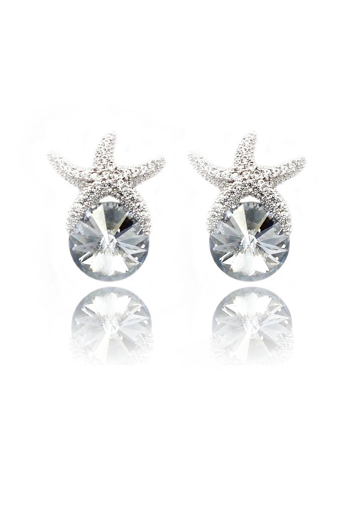 star crystal necklace earrings set