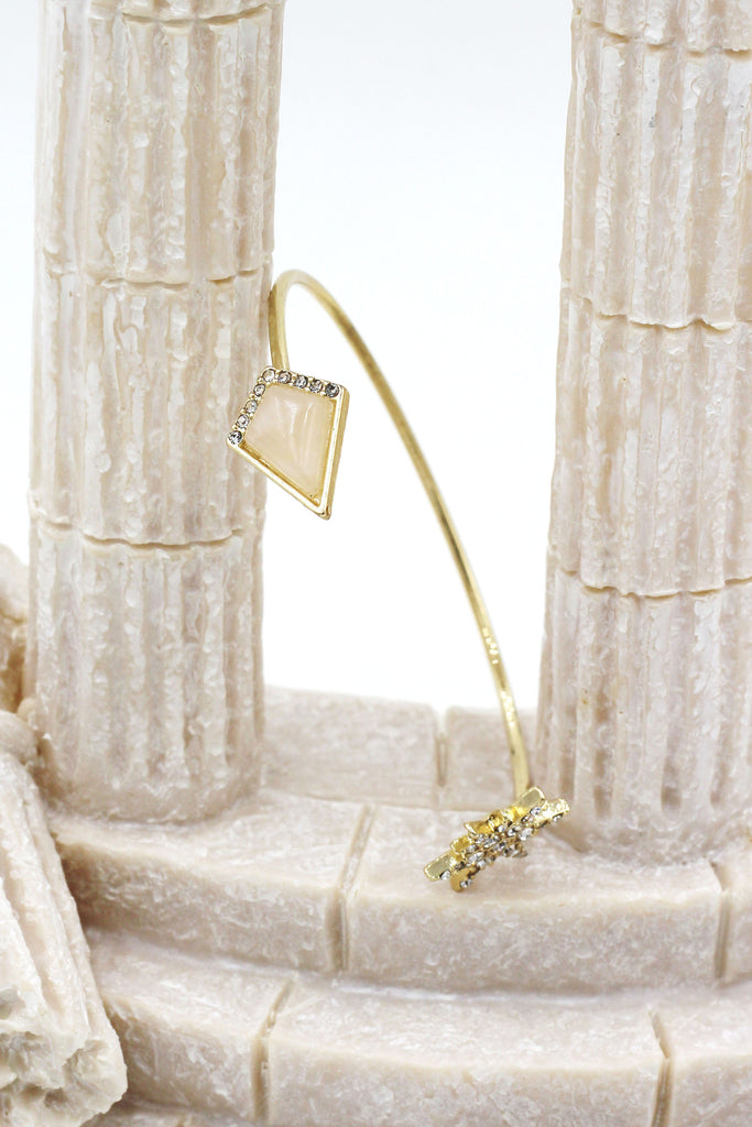 fashion inlaid crystal golden bracelet