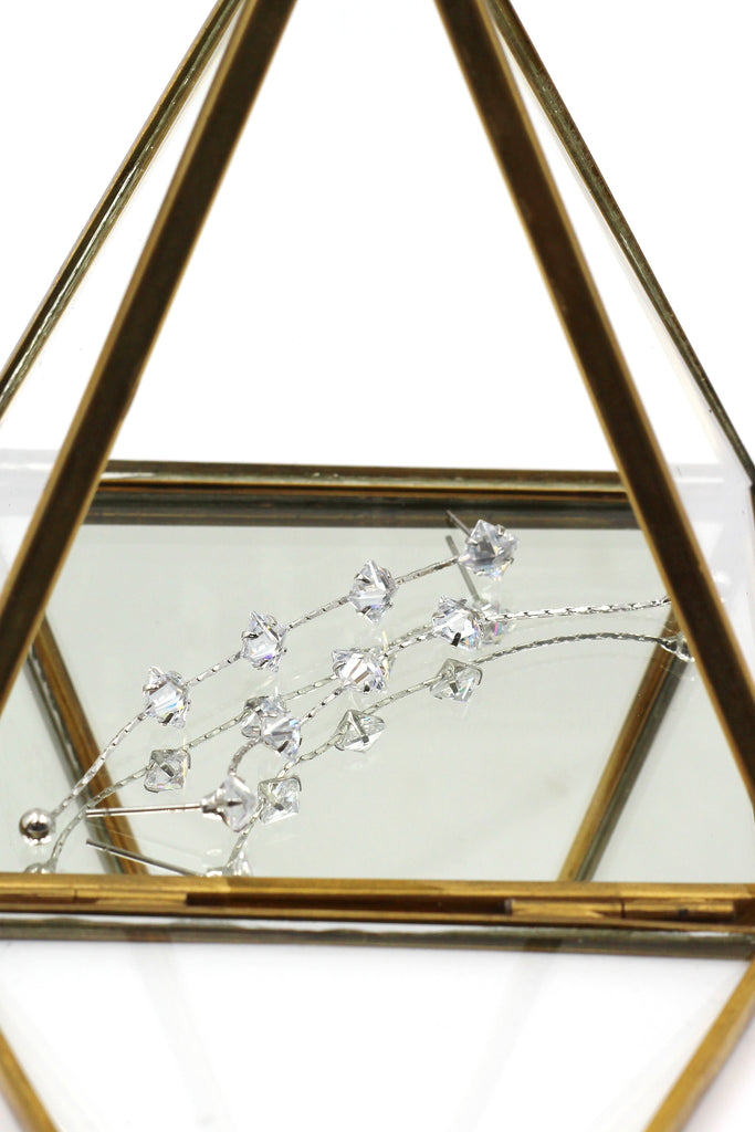 delicate long fringe earrings