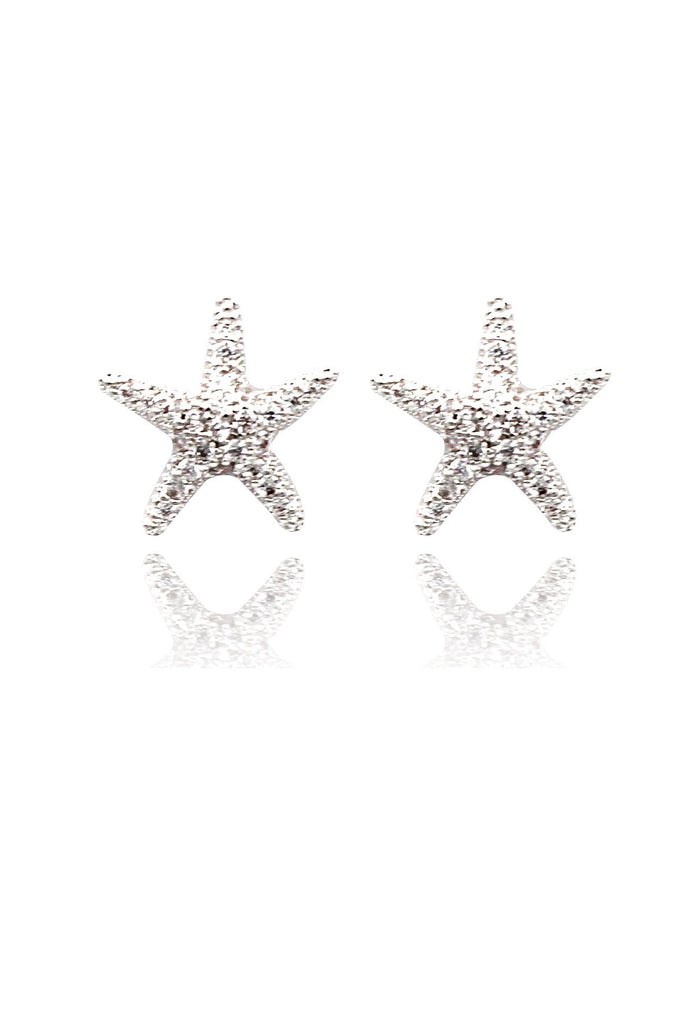 Star Moon Crystal Necklace and Earring Set