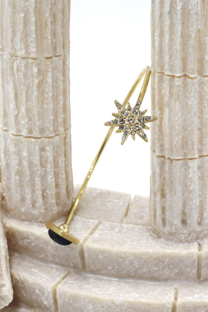 fashion inlaid crystal golden bracelet