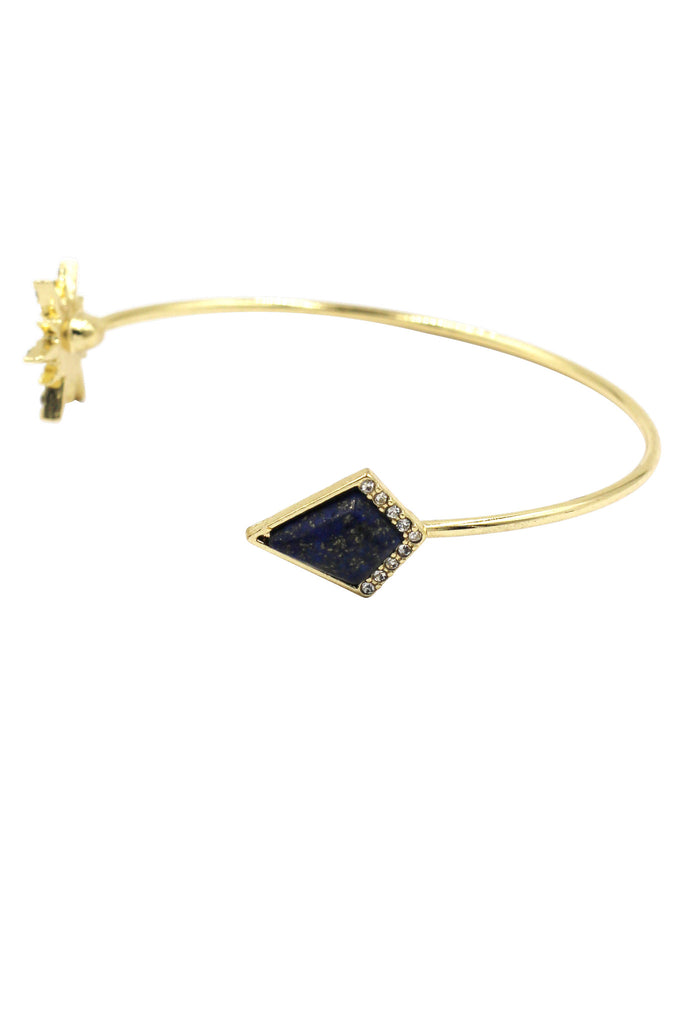 fashion inlaid crystal golden bracelet