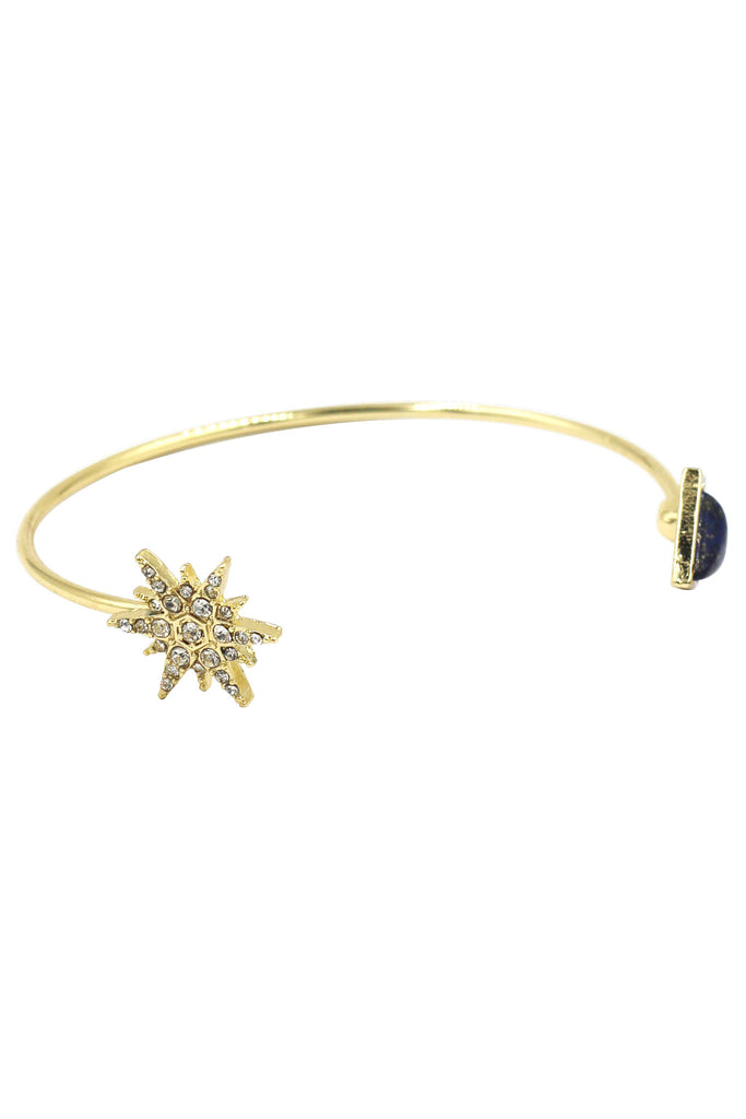 fashion inlaid crystal golden bracelet
