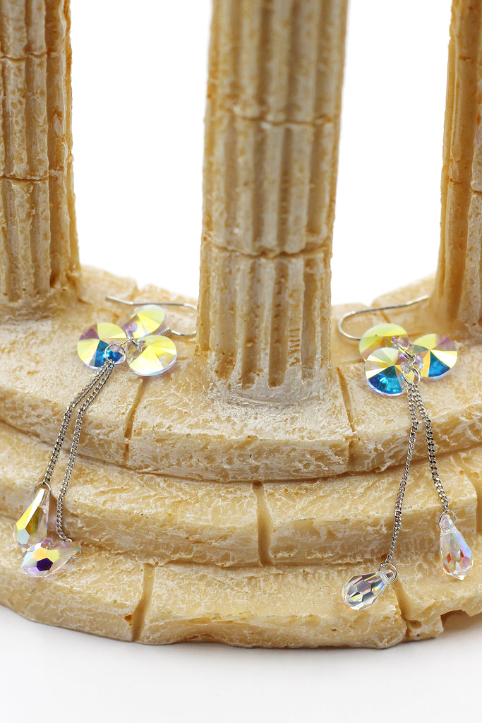 long fringed fashion earrings