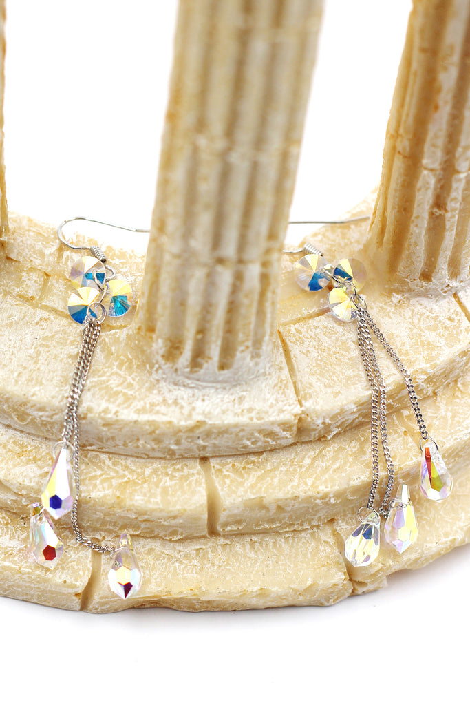 water droplets fringed fashion earrings