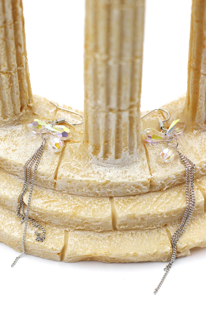 Fashion tassel crystal earrings