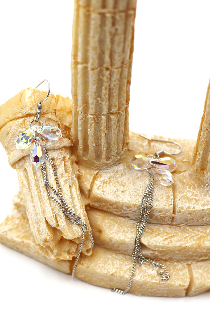 Fashion tassel crystal earrings