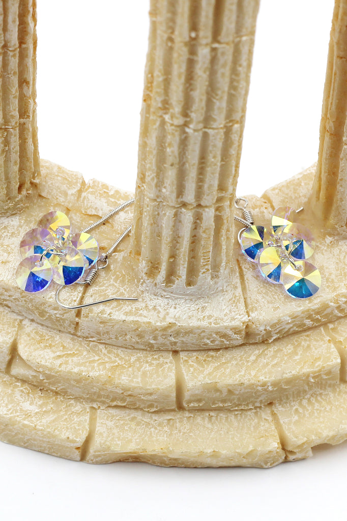 elegant Long Pendant Swarovski Crystal Earrings