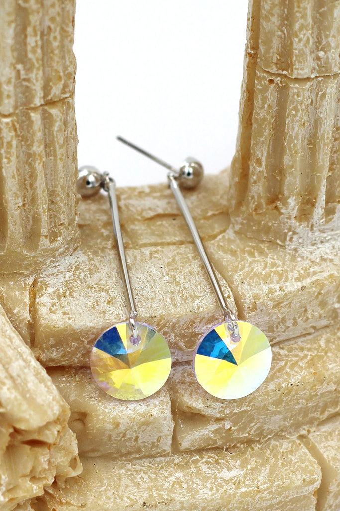 simple swarovski crystal earrings