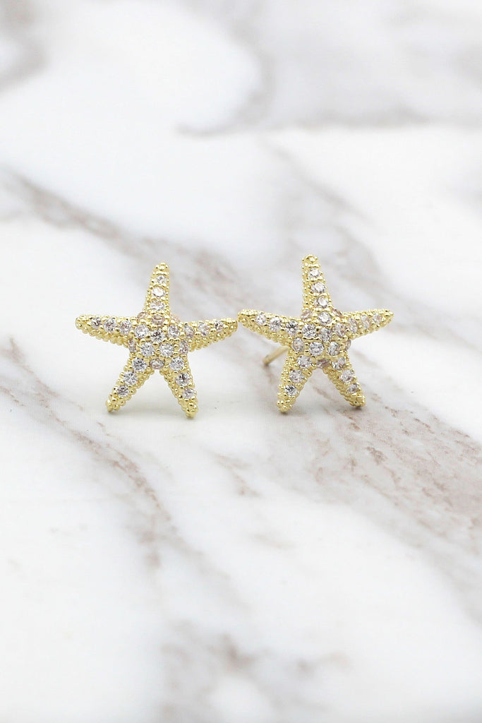 Star Crystal Necklace and Earrings Set