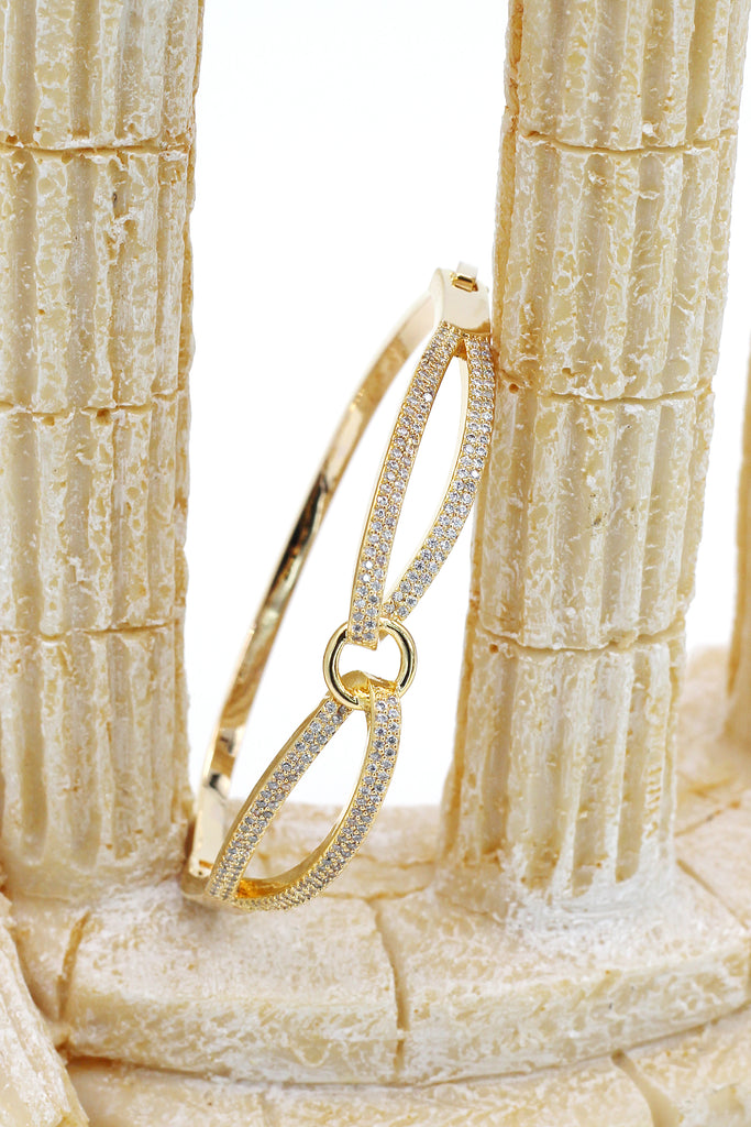 fashion down eight inlaid crystal bracelet