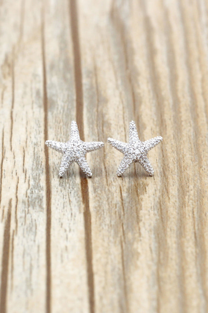 Star Moon Crystal Necklace and Earring Set