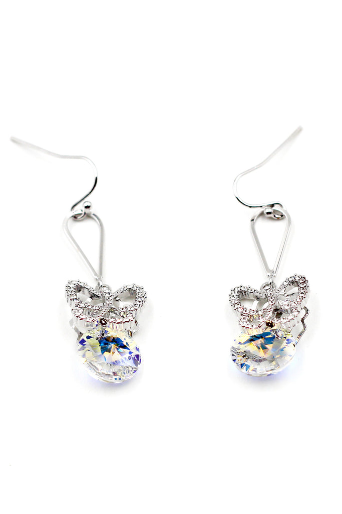 Lovely butterfly shiny Crystal Earrings