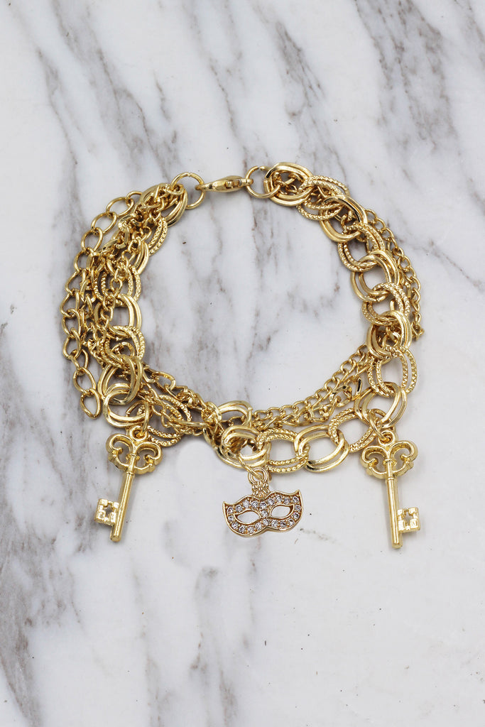 fashion mask key bracelet