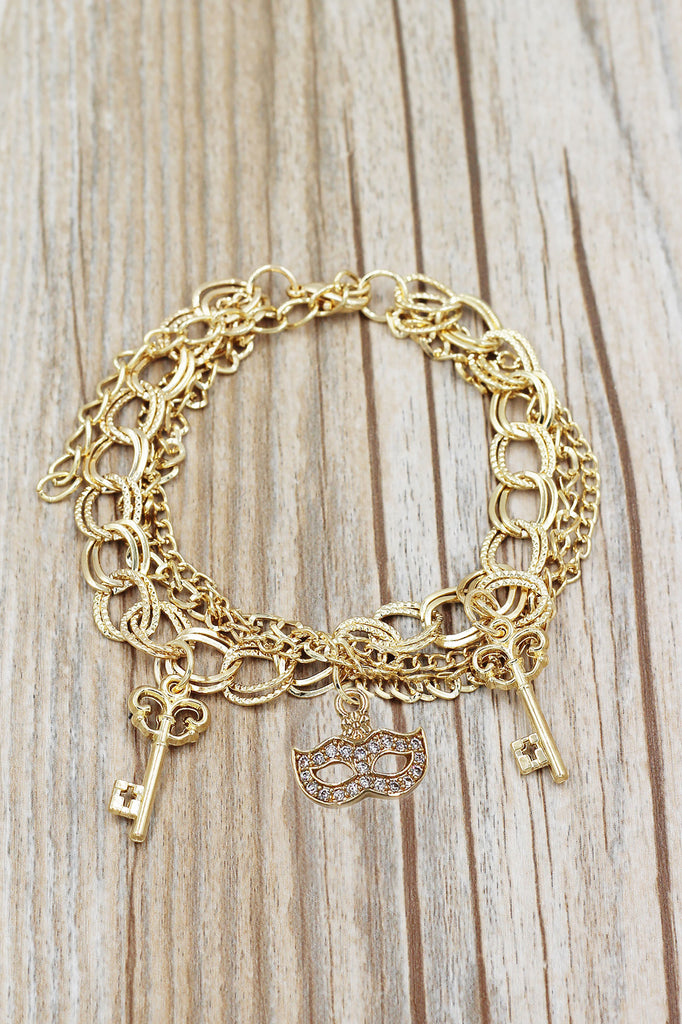 fashion mask key bracelet