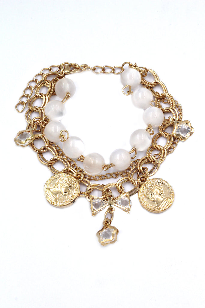 Fashion crystal bow bracelet