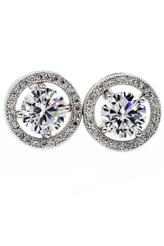 four claw pierced crystal Bracelet earrings set