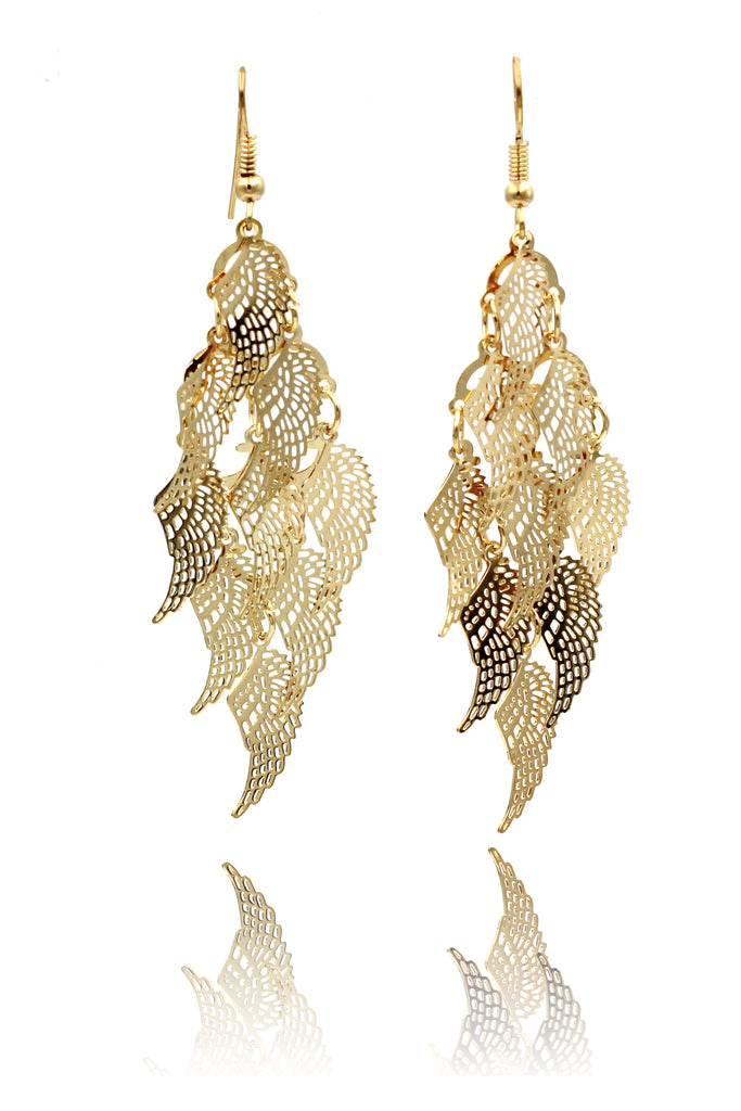 long small wing earrings