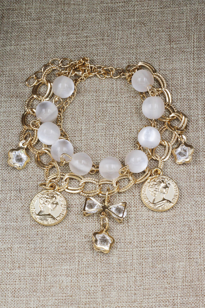 Fashion crystal bow bracelet